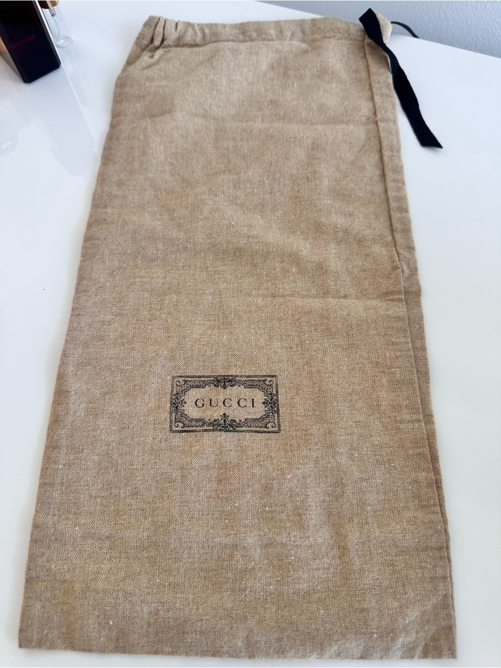 Gucci shoes dust bag- looks organic fabric bag from Gucci Authentic dust bag